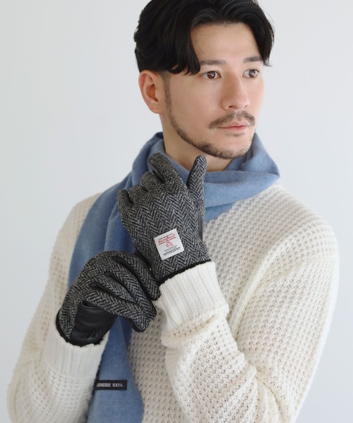 Harris Tweed×本革レザースマホ対応グローブ(手袋)|LIL VENDARS(リルヴェンダース) Harris Tweed×本革レザースマホ対応グローブ(手袋)|LIL VENDARS(リルヴェンダース)