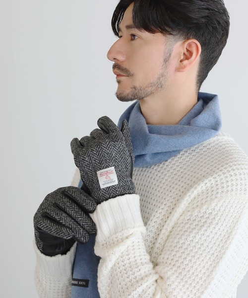 Harris Tweed×本革レザースマホ対応グローブ(手袋)|LIL VENDARS(リルヴェンダース) Harris Tweed×本革レザースマホ対応グローブ(手袋)|LIL VENDARS(リルヴェンダース)