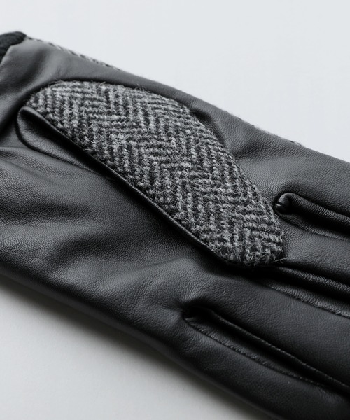 Harris Tweed×本革レザースマホ対応グローブ(手袋)|LIL VENDARS(リルヴェンダース) Harris Tweed×本革レザースマホ対応グローブ(手袋)|LIL VENDARS(リルヴェンダース)