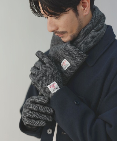 HARRIS TWEED（ハリスツイード）の「Harris Tweed/本革レザースマホ対応グローブ（手袋・メンズ・その他2/その他1/その他3・ONE SIZE）」の20枚目の写真