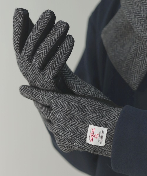 HARRIS TWEED（ハリスツイード）の「Harris Tweed/本革レザースマホ対応グローブ（手袋・メンズ・その他2/その他1/その他3・ONE SIZE）」の21枚目の写真