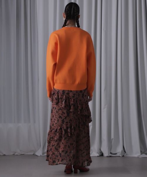 ROSE BUD(ローズバッド)の「スウェットライクニット(ニット/セーター・レディース・ブルー/ブラック/ホワイト系その他/パープル/オレンジ・FREE)」の11枚目の写真