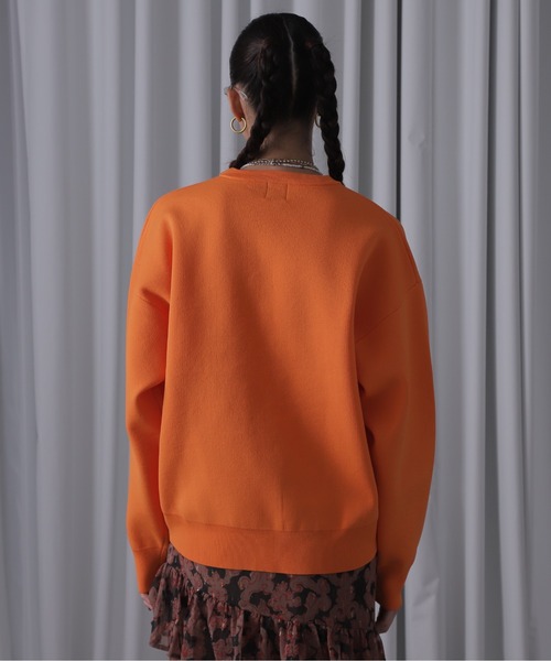 ROSE BUD(ローズバッド)の「スウェットライクニット(ニット/セーター・レディース・ブルー/ブラック/ホワイト系その他/パープル/オレンジ・FREE)」の14枚目の写真