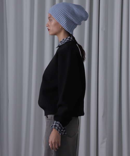 ROSE BUD(ローズバッド)の「スウェットライクニット(ニット/セーター・レディース・ブルー/ブラック/ホワイト系その他/パープル/オレンジ・FREE)」の21枚目の写真