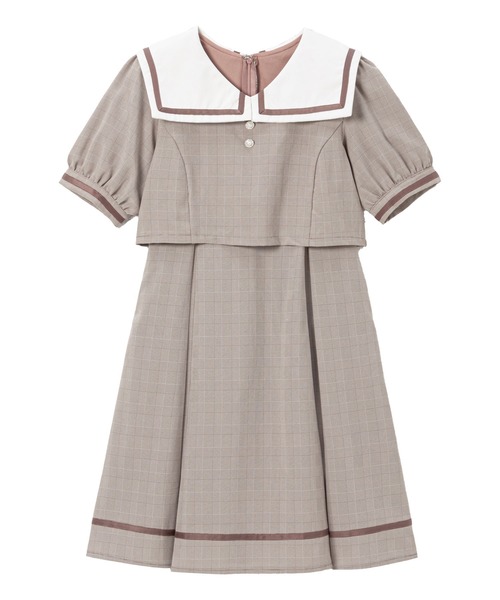 スクエアカラーコーデワンピ（ワンピース）｜DearMyLoveRose（ディアマイラブローズ）