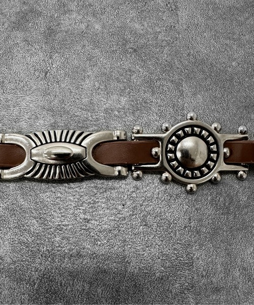 jiasecond.（ジアセカンド）の「【jiasecond.】ジョッキーメタルベルト / ベルト ジョッキー ジョガー アメカジ グランジ ウエスタン メタル 合皮 ブラック ブラウン（ベルト・レディース・ブラウン/ブラック・FREE）」の15枚目の写真