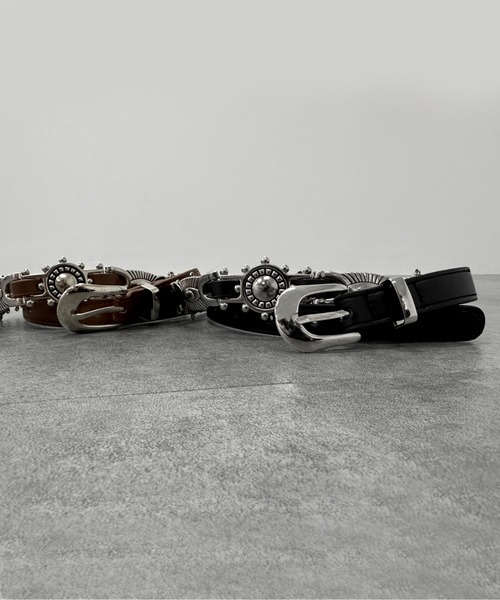 jiasecond.（ジアセカンド）の「【jiasecond.】ジョッキーメタルベルト / ベルト ジョッキー ジョガー アメカジ グランジ ウエスタン メタル 合皮 ブラック ブラウン（ベルト・レディース・ブラウン/ブラック・FREE）」の10枚目の写真