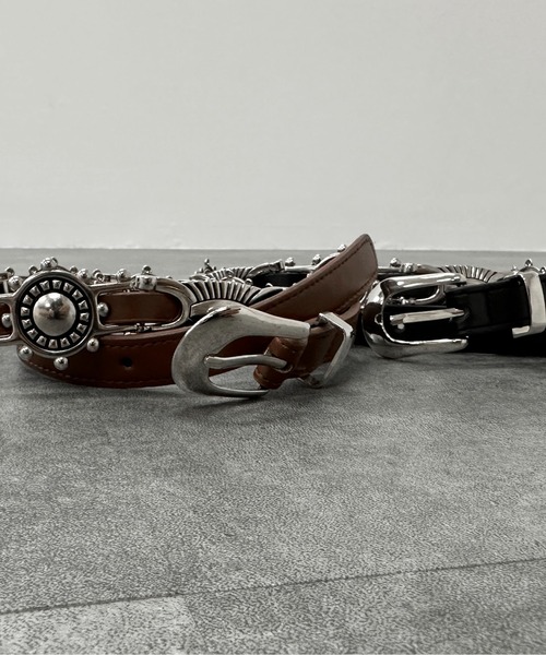 jiasecond.（ジアセカンド）の「【jiasecond.】ジョッキーメタルベルト / ベルト ジョッキー ジョガー アメカジ グランジ ウエスタン メタル 合皮 ブラック ブラウン（ベルト・レディース・ブラウン/ブラック・FREE）」の9枚目の写真