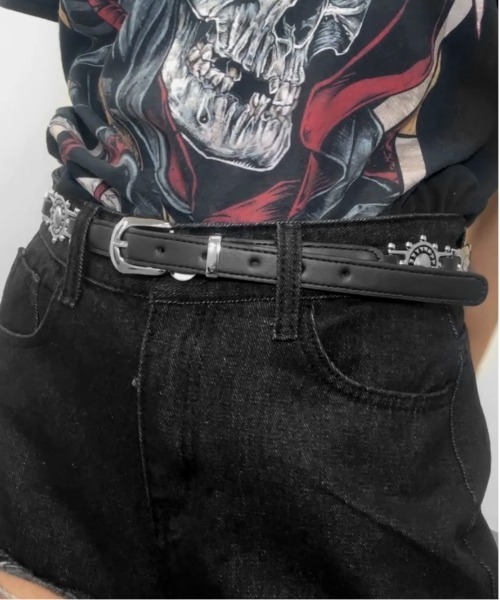 jiasecond.（ジアセカンド）の「【jiasecond.】ジョッキーメタルベルト / ベルト ジョッキー ジョガー アメカジ グランジ ウエスタン メタル 合皮 ブラック ブラウン（ベルト・レディース・ブラウン/ブラック・FREE）」の20枚目の写真