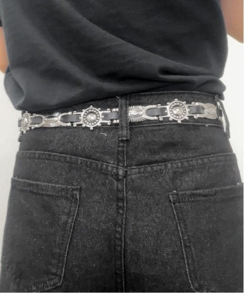 jiasecond.（ジアセカンド）の「【jiasecond.】ジョッキーメタルベルト / ベルト ジョッキー ジョガー アメカジ グランジ ウエスタン メタル 合皮 ブラック ブラウン（ベルト・レディース・ブラウン/ブラック・FREE）」の19枚目の写真