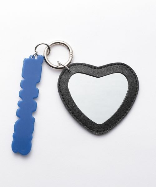 JEANASIS（ジーナシス）の「ミラーハートチャーム/139669（キーホルダー・レディース・ブルー系その他/イエロー系その他/レッド系その他・FREE）」の4枚目の写真