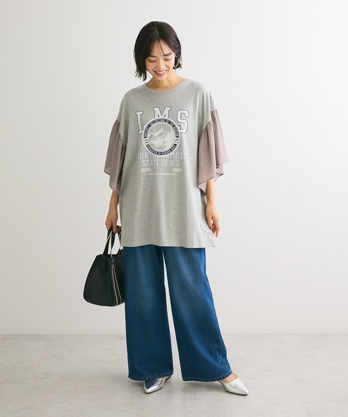 ELENCARE DUE（エレンカーレデュエ）の「・ELENCARE DUE デニムタックワイドパンツ（デニムパンツ・レディース・インディゴブルー/ダークインディゴブルー/ブラック・FREE）」の19枚目の写真