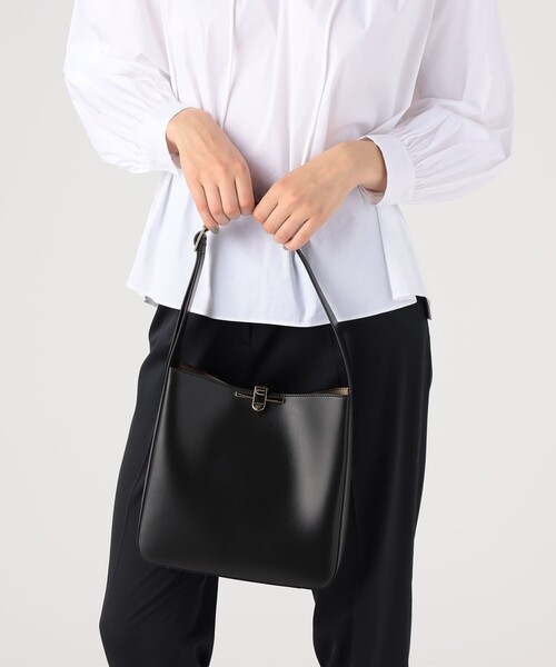 Zanchetti(ザンチェッティ)の「ZANCHETTI AMLETO ホーボーバッグ(ショルダーバッグ・レディース・ブラック・FREE)」の3枚目の写真