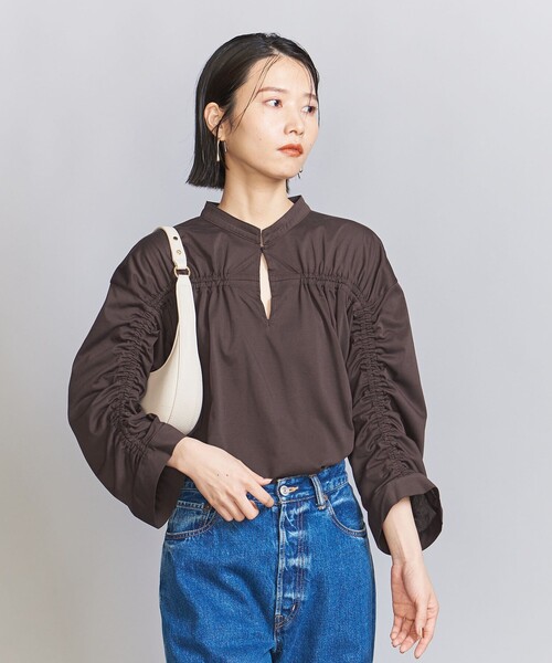 【セール】シャーリング スキッパー プルオーバー（Tシャツ/カットソー）｜BEAUTY&YOUTH UNITED ARROWS（ビューティーアンドユースユナイテッドアローズ）