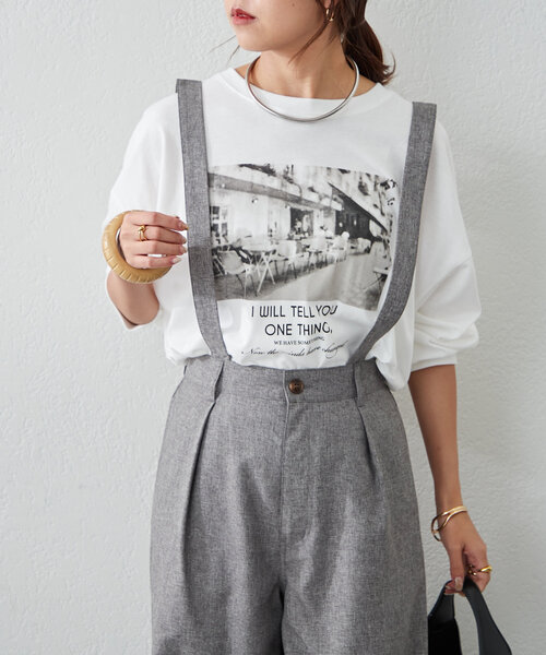 continuer de NICE CLAUP(コンティニューデナイスクラップ)の「《@kana__18s select》アソートロゴロンT(Tシャツ/カットソー・レディース・ホワイト/ホワイト系その他/オフホワイト・FREE)」の3枚目の写真