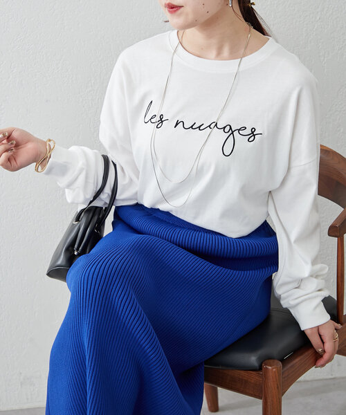 continuer de NICE CLAUP(コンティニューデナイスクラップ)の「《@kana__18s select》アソートロゴロンT(Tシャツ/カットソー・レディース・ホワイト/ホワイト系その他/オフホワイト・FREE)」の9枚目の写真