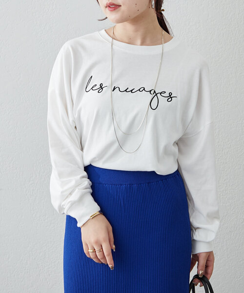 continuer de NICE CLAUP(コンティニューデナイスクラップ)の「《@kana__18s select》アソートロゴロンT(Tシャツ/カットソー・レディース・ホワイト/ホワイト系その他/オフホワイト・FREE)」の10枚目の写真