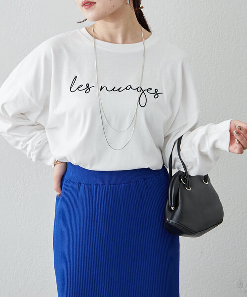 continuer de NICE CLAUP(コンティニューデナイスクラップ)の「《@kana__18s select》アソートロゴロンT(Tシャツ/カットソー・レディース・ホワイト/ホワイト系その他/オフホワイト・FREE)」の11枚目の写真