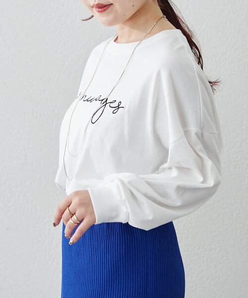 continuer de NICE CLAUP(コンティニューデナイスクラップ)の「《@kana__18s select》アソートロゴロンT(Tシャツ/カットソー・レディース・ホワイト/ホワイト系その他/オフホワイト・FREE)」の12枚目の写真