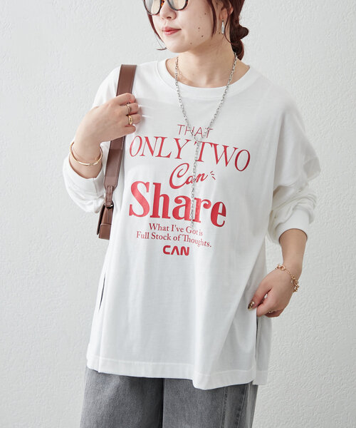 continuer de NICE CLAUP(コンティニューデナイスクラップ)の「《@kana__18s select》アソートロゴロンT(Tシャツ/カットソー・レディース・ホワイト/ホワイト系その他/オフホワイト・FREE)」の19枚目の写真