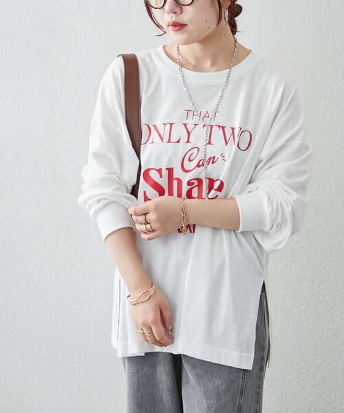 continuer de NICE CLAUP(コンティニューデナイスクラップ)の「《@kana__18s select》アソートロゴロンT(Tシャツ/カットソー・レディース・ホワイト/ホワイト系その他/オフホワイト・FREE)」の20枚目の写真