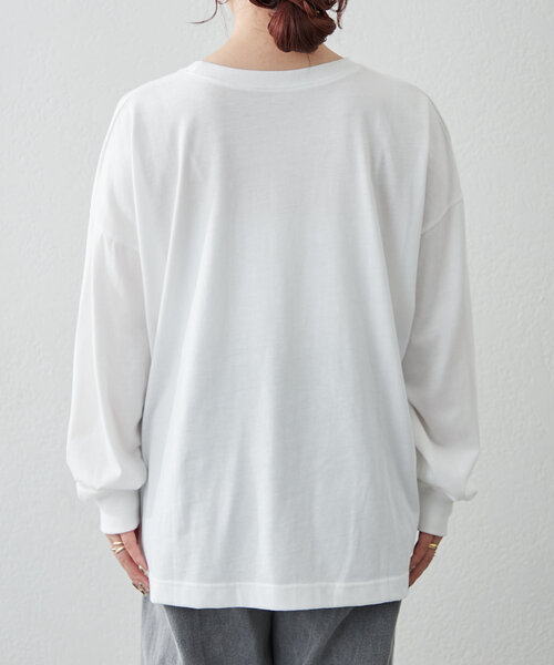 continuer de NICE CLAUP(コンティニューデナイスクラップ)の「《@kana__18s select》アソートロゴロンT(Tシャツ/カットソー・レディース・ホワイト/ホワイト系その他/オフホワイト・FREE)」の4枚目の写真