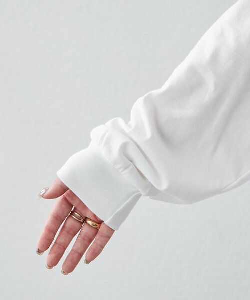 continuer de NICE CLAUP(コンティニューデナイスクラップ)の「《@kana__18s select》アソートロゴロンT(Tシャツ/カットソー・レディース・ホワイト/ホワイト系その他/オフホワイト・FREE)」の6枚目の写真