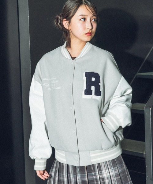 repipi armario（レピピ アルマリオ）の「サガラワッペンスタジャン（スタジャン・キッズ・ネイビー/グレー/ブルー/ブラック・SMALL/MEDIUM/LARGE）」の3枚目の写真