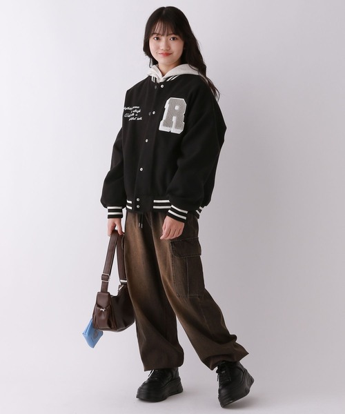 repipi armario（レピピ アルマリオ）の「サガラワッペンスタジャン（スタジャン・キッズ・ネイビー/グレー/ブルー/ブラック・SMALL/MEDIUM/LARGE）」の6枚目の写真