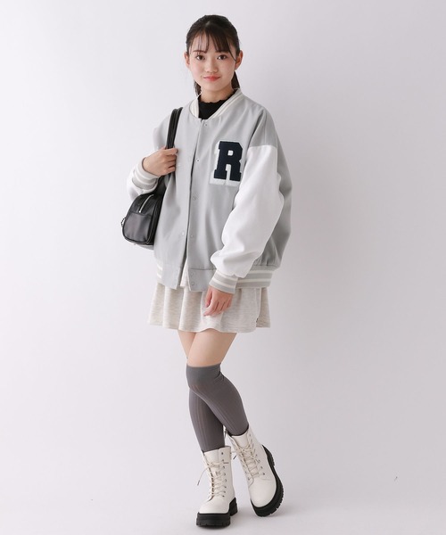repipi armario（レピピ アルマリオ）の「サガラワッペンスタジャン（スタジャン・キッズ・ネイビー/グレー/ブルー/ブラック・SMALL/MEDIUM/LARGE）」の7枚目の写真