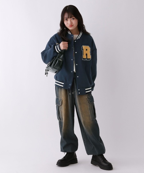 repipi armario（レピピ アルマリオ）の「サガラワッペンスタジャン（スタジャン・キッズ・ネイビー/グレー/ブルー/ブラック・SMALL/MEDIUM/LARGE）」の9枚目の写真