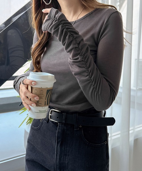 andmary シャーリングトップス 新品未使用】ANDMARY May shirring tops Black アンドマリー