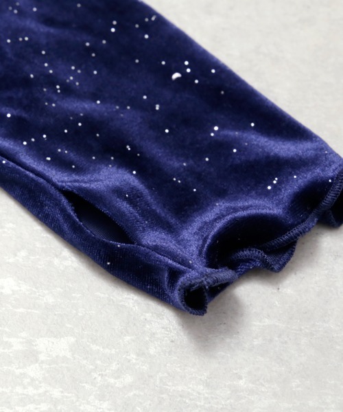 Rejoule（リジュール）の「フィンガーホールラメベロアトップス（Tシャツ/カットソー・レディース・ネイビー/ブラック/チャコールグレー・FREE）」の20枚目の写真