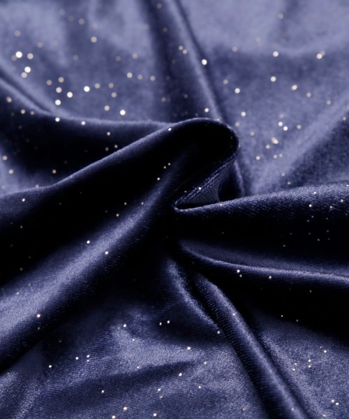 Rejoule（リジュール）の「フィンガーホールラメベロアトップス（Tシャツ/カットソー・レディース・ネイビー/ブラック/チャコールグレー・FREE）」の21枚目の写真