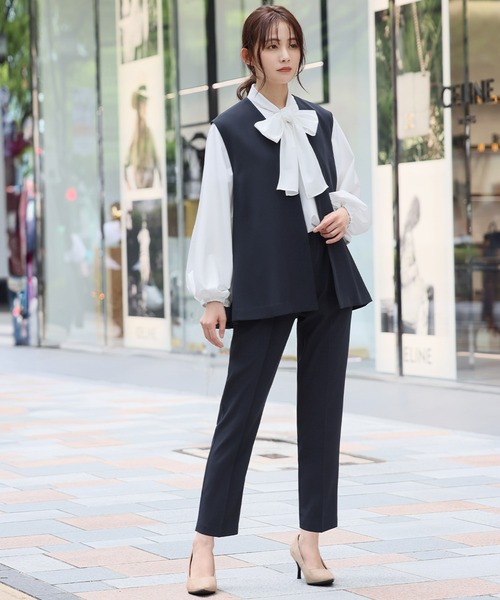 ケイトスペード　ジレ&ショートパンツセットアップ　ブラウス　3点　卒業　入学 ケイトスペード ジレ&ショートパンツセットアップ ブラウス 3点 卒業