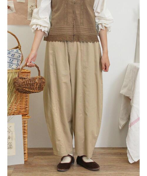 Samansa Mos2（サマンサ モスモス）の「エッグパンツ（その他パンツ・レディース・ネイビー/ベージュ/カーキ・F）」の4枚目の写真