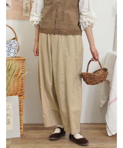 Samansa Mos2（サマンサ モスモス）の「エッグパンツ（その他パンツ・レディース・ネイビー/ベージュ/カーキ・F）」の5枚目の写真