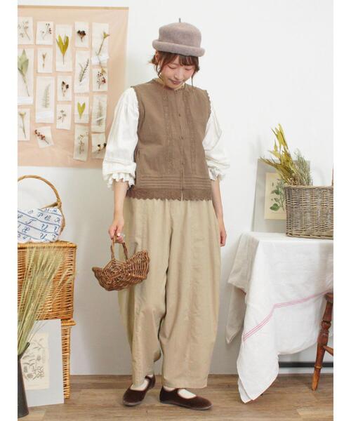 Samansa Mos2（サマンサ モスモス）の「エッグパンツ（その他パンツ・レディース・ネイビー/ベージュ/カーキ・F）」の8枚目の写真