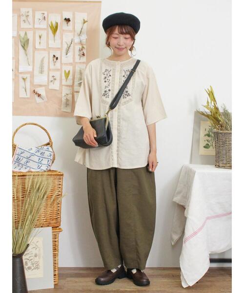 Samansa Mos2（サマンサ モスモス）の「エッグパンツ（その他パンツ・レディース・ネイビー/ベージュ/カーキ・F）」の15枚目の写真