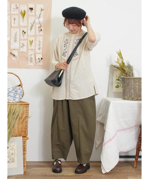 Samansa Mos2（サマンサ モスモス）の「エッグパンツ（その他パンツ・レディース・ネイビー/ベージュ/カーキ・F）」の16枚目の写真