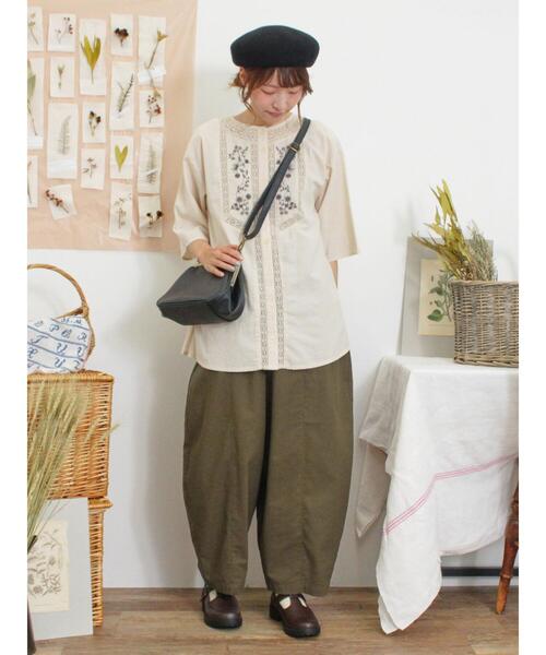 Samansa Mos2（サマンサ モスモス）の「エッグパンツ（その他パンツ・レディース・ネイビー/ベージュ/カーキ・F）」の17枚目の写真