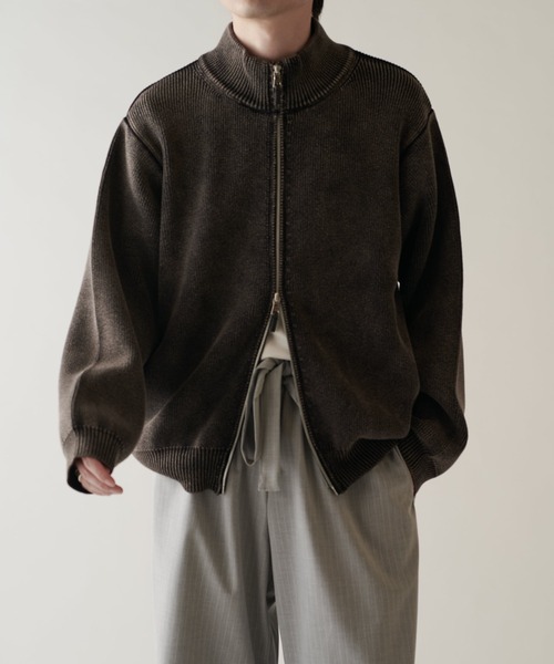 Lui's（ルイス）の「ドライバーズニット（ニット/セーター・メンズ・ブラック/チャコールグレー/モカ/レッド・S/M）」の13枚目の写真