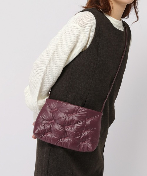 ALAND（エーランド）の「【UNISEX】ALAND／シュウロゴショルダーBAG（ショルダーバッグ・レディース・ブラック/ホワイト/ボルドー・FREE）」の3枚目の写真