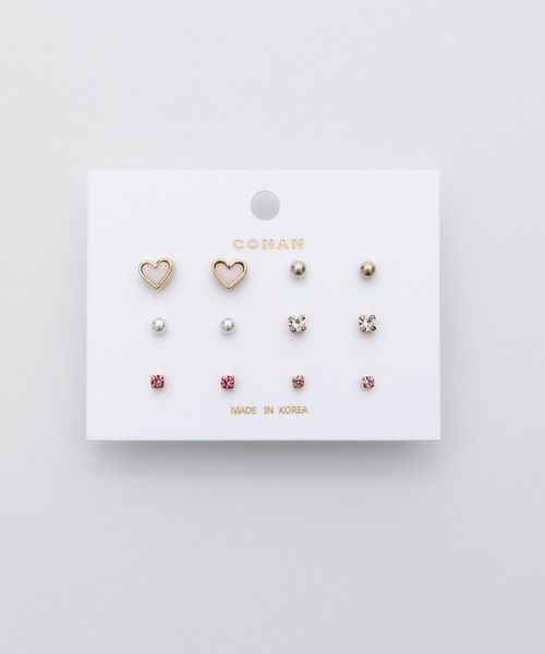 ciite'（シーテ）の「ピアス 6セット / pierce 6 set（ピアス（両耳用）・レディース・ブラック/ピンク/ホワイト/レッド・FREE）」の8枚目の写真
