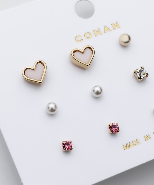 ciite'（シーテ）の「ピアス 6セット / pierce 6 set（ピアス（両耳用）・レディース・ブラック/ピンク/ホワイト/レッド・FREE）」の9枚目の写真