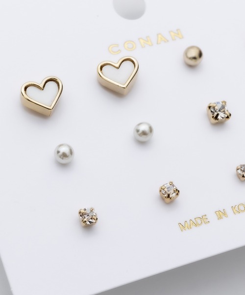 ciite'（シーテ）の「ピアス 6セット / pierce 6 set（ピアス（両耳用）・レディース・ブラック/ピンク/ホワイト/レッド・FREE）」の15枚目の写真