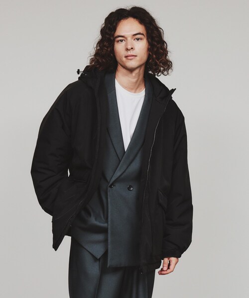 tk.TAKEO KIKUCHI(ティーケータケオキクチ)の「【マシンウォッシャブル】REPREVEフード中綿ブルゾン(ブルゾン・メンズ・グレー/ブラック/ライトブルー・01/02/03/04)」の17枚目の写真