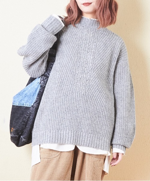 【セール】アンティークニットアイレットプルオーバー（ニット/セーター）｜CUBE SUGAR（キューブシュガー）