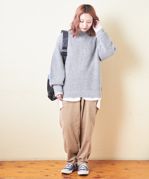 【セール】アンティークニットアイレットプルオーバー（ニット/セーター）｜CUBE SUGAR（キューブシュガー）