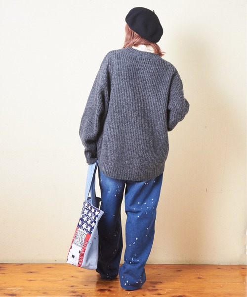 【セール】アンティークニットアイレットプルオーバー（ニット/セーター）｜CUBE SUGAR（キューブシュガー）